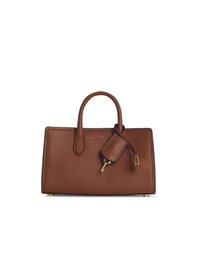 MICHAEL MICHAEL KORS MICHAEL MICHAEL KORS 'SCARLETT' BROWN LEAR BAG