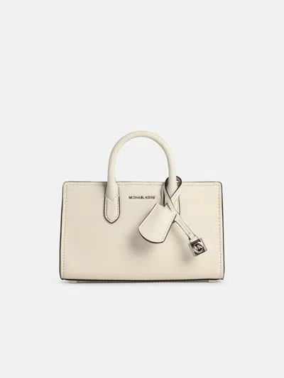 MICHAEL MICHAEL KORS 'SCARLETT' WHITE LEATHER BAG