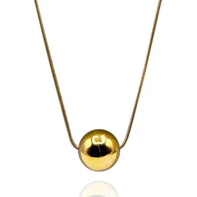 MICHAEL NASH JEWELRY WOMEN'S GOLD BALL PENDANT NECKLACE