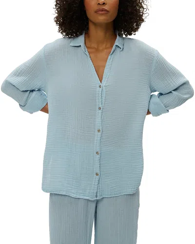 MICHAEL STARS RELAXED BUTTON DOWN TOP