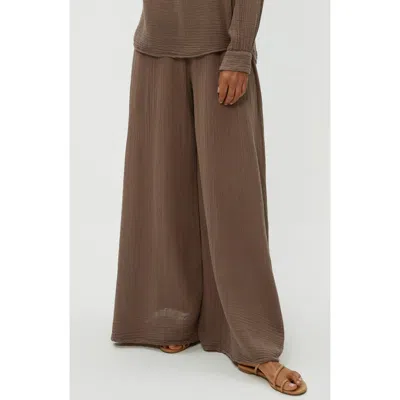 MICHAEL STARS MICHAEL STARS SIMBA SMOCKED WAIST WIDE LEG PANTS