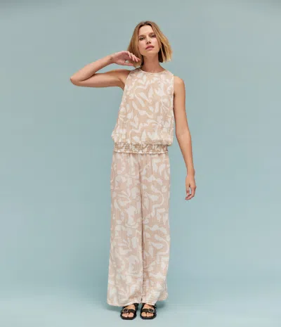 MICHAEL STARS SUSIE PRINTED GAUZE PANT