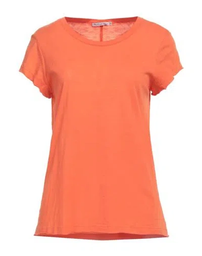 MICHAEL STARS MICHAEL STARS WOMAN T-SHIRT ORANGE SIZE ONESIZE SUPIMA