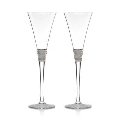 MICHAEL WAINWRIGHT TRURO TOASTING FLUTE SET OF 2
