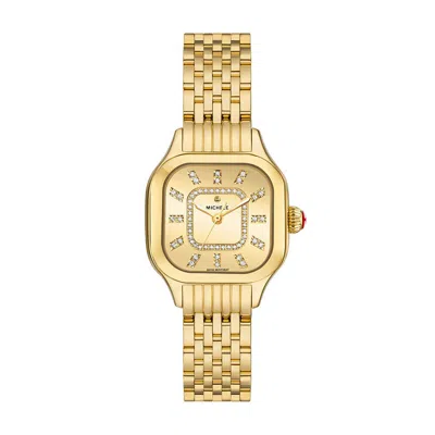 MICHELE MICHELE MEGGIE GOLD MIRROR DIAMOND DIAL MWW33B000013 29MM LADIES WATCH