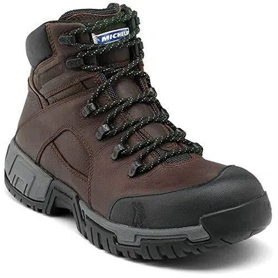 MICHELIN MICHELIN MEN'S 6" HYDROEDGE STEEL TOE WATERPROOF WORK BOOT BROWN - XHY662 COLOR