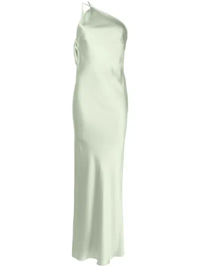 MICHELLE MASON SINGLE-SHOULDER MAXI DRESS