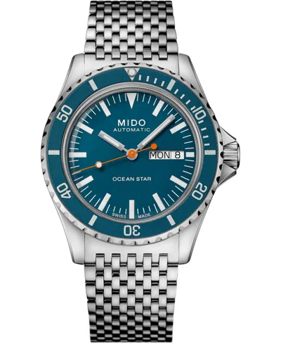MIDO MEN'S SWISS AUTOMATIC OCEAN STAR TRIBUTE 75TH ANNIVERSARY STAINLESS STEEL BRACELET WATCH 41MM