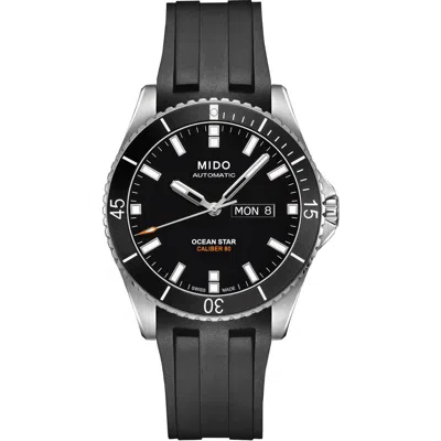 MIDO MIDO OCEAN STAR 200 AUTOMATIC RUBBER STRAP WATCH, 42.5MM