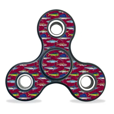 MIGHTYSKINS SKIN FOR FIDGET HAND TRI-SPINNER - SALTWATER COLLAGE
