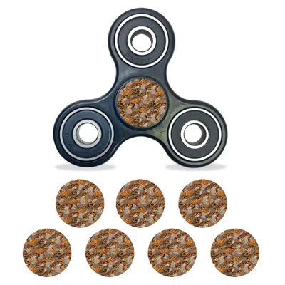 MIGHTYSKINS SKIN FOR FIDGET HAND TRI-SPINNER CENTER CAP - PHEASANT FEATHERS