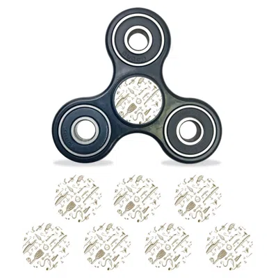 MIGHTYSKINS SKIN FOR FIDGET HAND TRI-SPINNER CENTER CAP - RETRO LURES