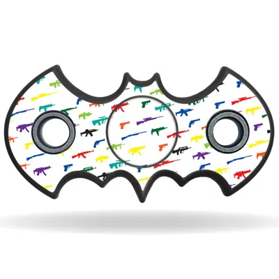 MIGHTYSKINS VINYL DECAL SKIN FOR BAT SHAPED FIDGET SPINNER - FUN GUNS