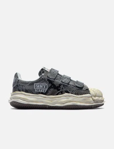 MIHARAYASUHIRO BLAKEY OG SOLE PYTHON PRINTED LEATHER LOW-TOP SNEAKER