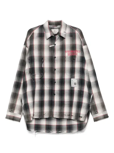 MIHARAYASUHIRO CHECKED SHIRT