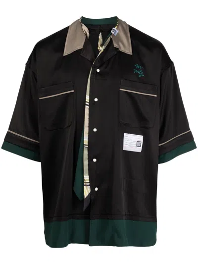 MIHARAYASUHIRO EMBROIDERED BOWLING SHIRT