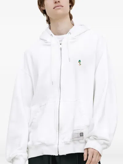 MIHARAYASUHIRO EMBROIDERED ZIP-UP HOODIE