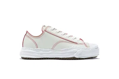 MIHARAYASUHIRO MAISON MIHARA YASUHIRO HANK OG SOLE RED LINE LEATHER LOW WHITE