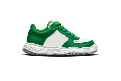 MIHARAYASUHIRO MAISON MIHARA YASUHIRO WAYNE OG SOLE LEATHER LOW GREEN WHITE