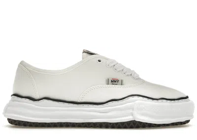 MIHARAYASUHIRO MEN'S MAISON MIHARA YASUHIRO BAKER OG SOLE CANVAS LOW SNEAKERS IN WHITE/GREY