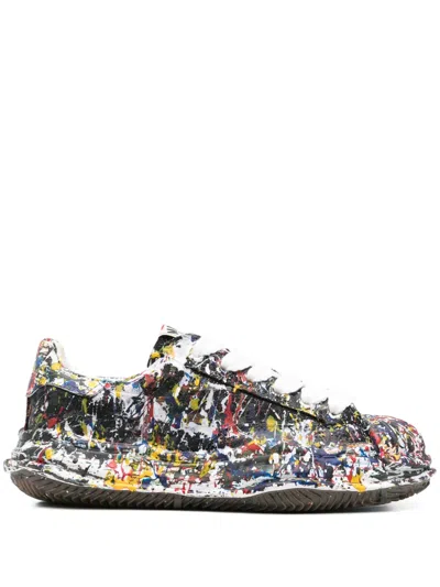 MIHARAYASUHIRO PAINT-SPLATTER SNEAKERS