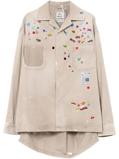 MIHARAYASUHIRO PATCH-DETAIL SHIRT