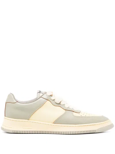 MIHARAYASUHIRO ROSY POINTED-TOE LEATHER SNEAKERS