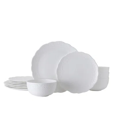 MIKASA ABIGAIL BONE CHINA 12 PIECE DINNERWARE SET, SERVICE FOR 4
