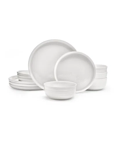 MIKASA CALLIE BONE CHINA 12 PIECE DINNERWARE SET, SERVICE FOR 4