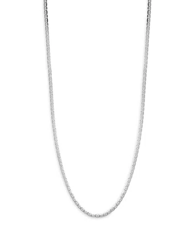 MILANESI AND CO STERLING SILVER 4MM MARINER LINK CHAIN NECKLACE, 20