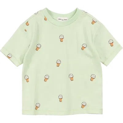 MILES THE LABEL MILES THE LABEL KIDS' ICE CREAM CONE ORGANIC COTTON T-SHIRT