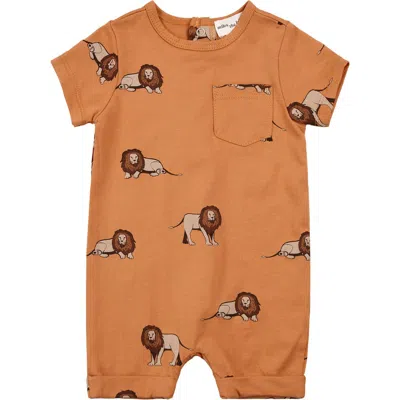 MILES THE LABEL MILES THE LABEL LION PRINT ORGANIC COTTON ROMPER
