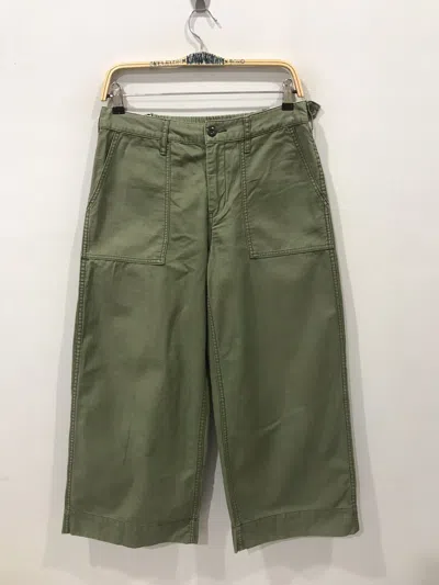 MILITARY COEN JAPAN MILITARY US ARMY OG107 WIDE CROPPED BAKER PANT