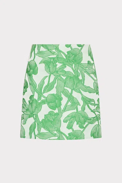 MILLY TULIP JACQUARD MODERN MINI SKIRT