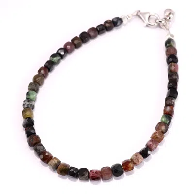 MINERALGEMS ✩ STUDIO MEN'S BLACK / BROWN BLACK AND BROWN TOURMALINE BRACELET