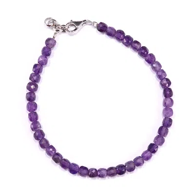 MINERALGEMS ✩ STUDIO MEN'S PURPLE AMETHYST BRACELET