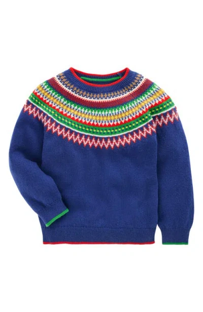 MINI BODEN MINI BODEN KIDS' FAIR ISLE CREWNECK SWEATER