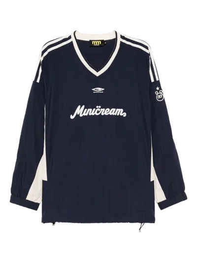 MINI CREAM LOGO-PRINTED SWEATSHIRT