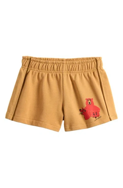 MINI RODINI MINI RODINI KIDS' CAMP RODINI ORGANIC COTTON GRAPHIC SHORTS
