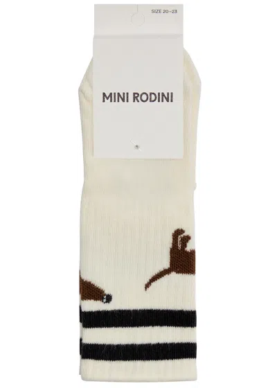 MINI RODINI MINI RODINI KIDS DOG COTTON-BLEND ANTI-SLIP SOCKS