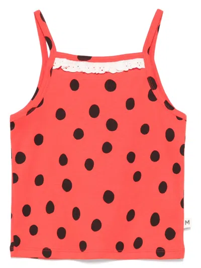 MINI RODINI LADYBUG-PATTERN TOP