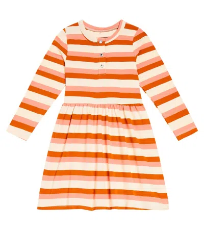 MINI RODINI STRIPED COTTON-BLEND DRESS