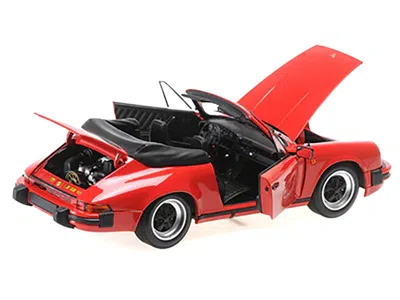 MINICHAMPS 1983 PORSCHE 911 CARRERA CABRIOLET 3.2 RED 1/18 DIECAST MODEL CAR BY MINICHAMPS