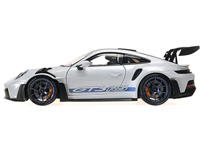 MINICHAMPS 2022 PORSCHE 911 (992) GT3 RS "WEISSACH PACKAGE" GRAY METALLIC WITH BLUE ACCENTS LIMITED EDITION TO 