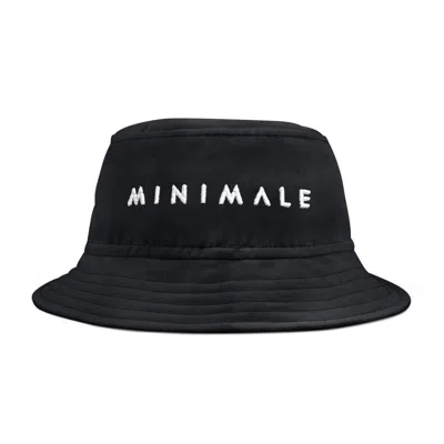 MINIMALE ANIMALE WOMEN'S HIDE & SEEK BUCKET HAT - BLACK WITH WHITE LOGO