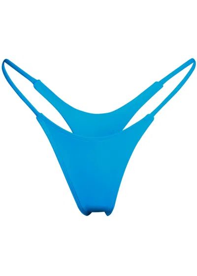 MINIMALE ANIMALE WOMEN'S WALL STREET THONG BIKINI BOTTOM - CAPRI BLUE