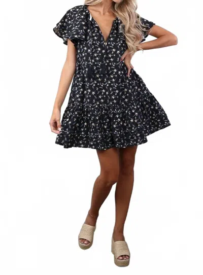 MINT HAZEL DRESS IN NAVY FLORAL