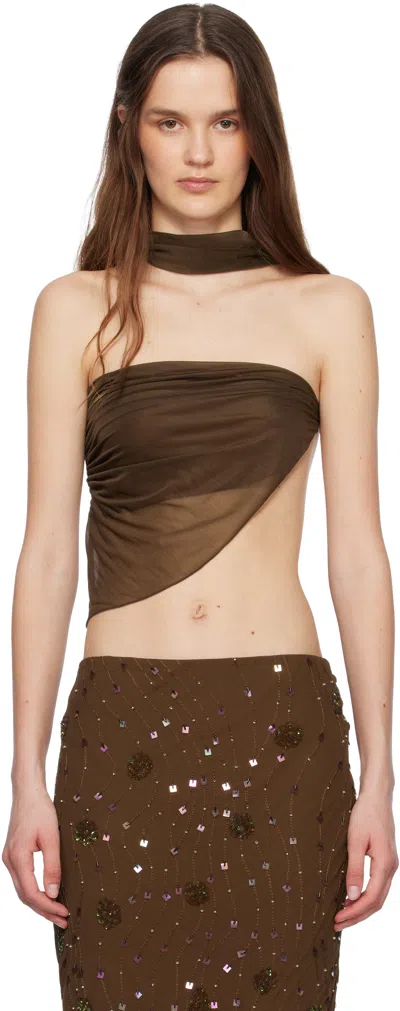 MIRROR PALAIS BROWN DEITY TOP
