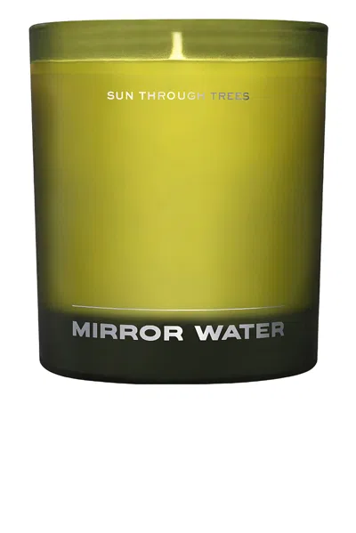MIRROR WATER SUN THROUGH TREES CANDLE