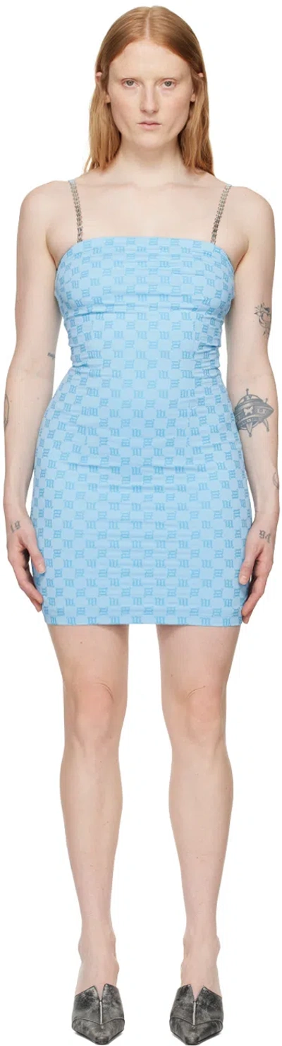 MISBHV SSENSE EXCLUSIVE BLUE MONOGRAM MINIDRESS